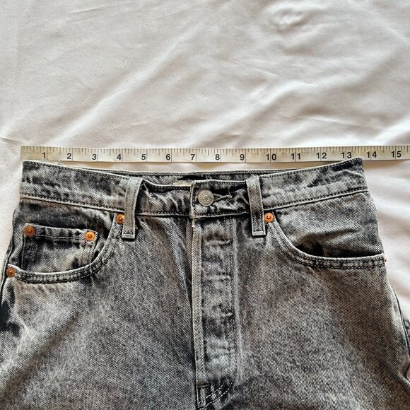 Levi's Ribcage Straight Ankle Jeans - 26 - Moon Landing Grey - Picture 7 of 9